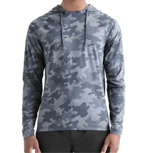 Rhone Reign Hoodie Mens Medium Performance Camo Soft Stretch Wicking Sporty UPF